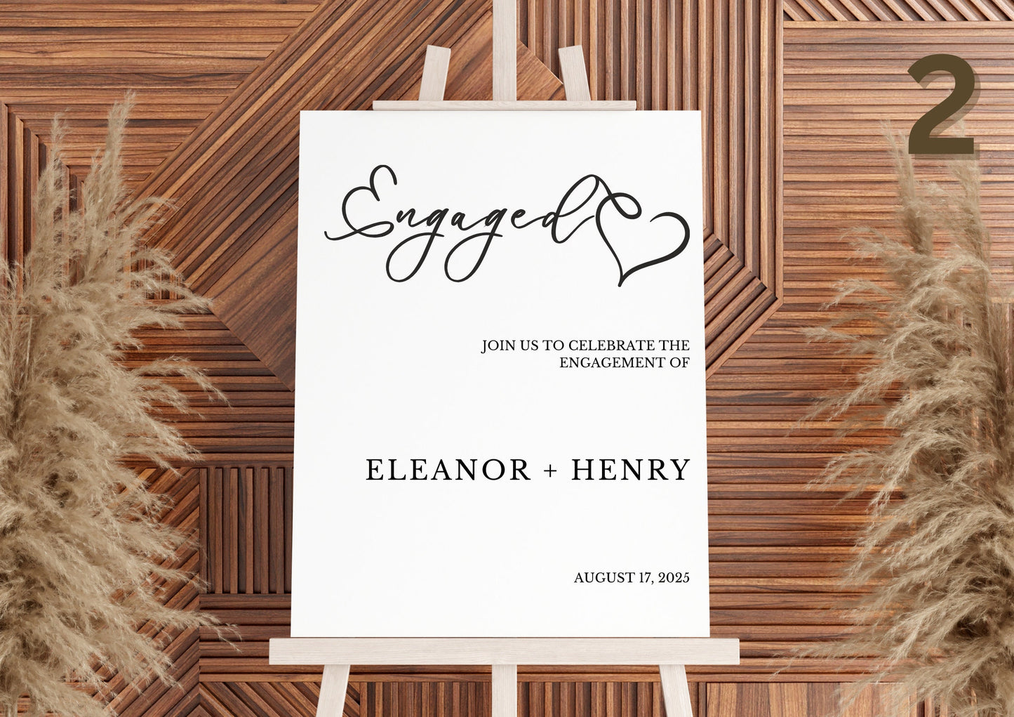 Custom Designed Engagement Vinyl Decal- Personalised with your Details - Choose Your Font, Colour and Size