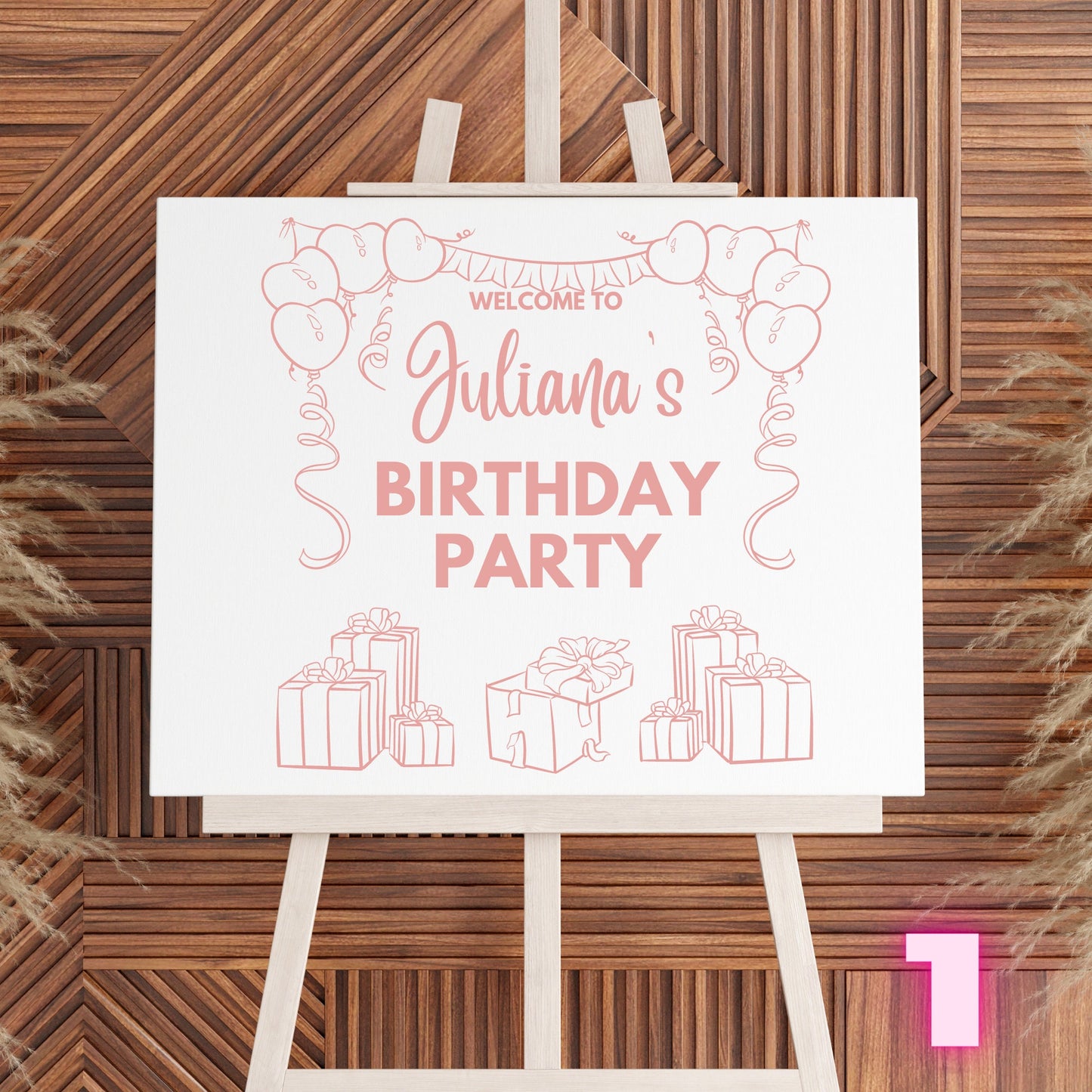 Custom Designed Birthday Party Vinyl Decal- Personalised with your Details - Choose Your Font, Colour and Size