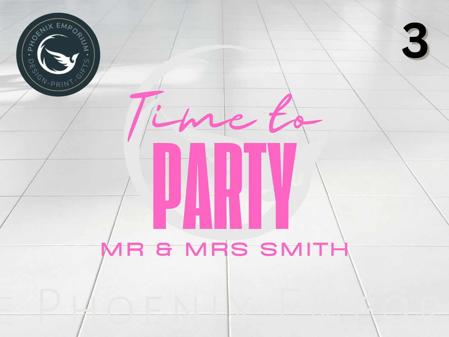 Personalised Wedding Dance Floor Vinyl Decals Custom Wedding Decor Stickers Gift Sign