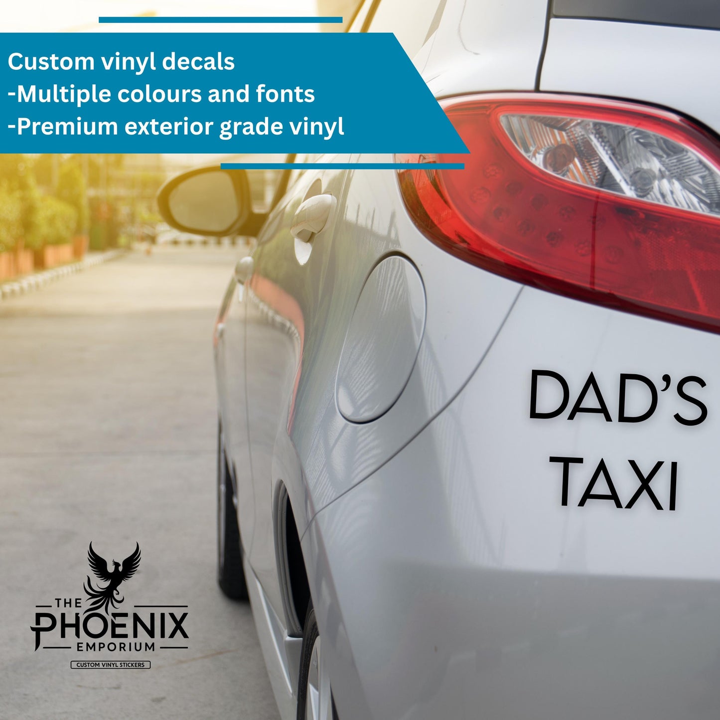 Personalised Car/Van/Camper Vinyl Decal Sticker Customise Text