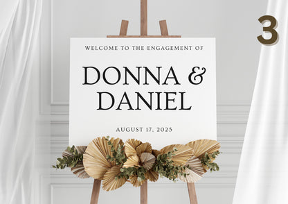 Custom Designed Engagement Vinyl Decal- Personalised with your Details - Choose Your Font, Colour and Size