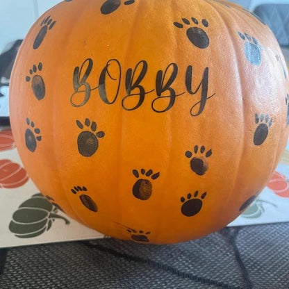 Custom Decal for Pumpkin, Custom Stickers for Pumpkins, Vinyl Name Decals for Pumpkins, Personalised Pumpkin Decal Only