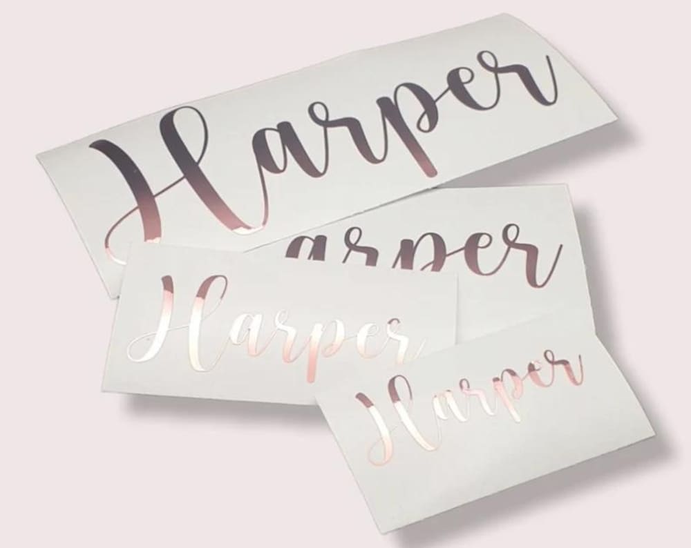 Personalised Vinyl Decal Stickers Name Labels Organising Labels