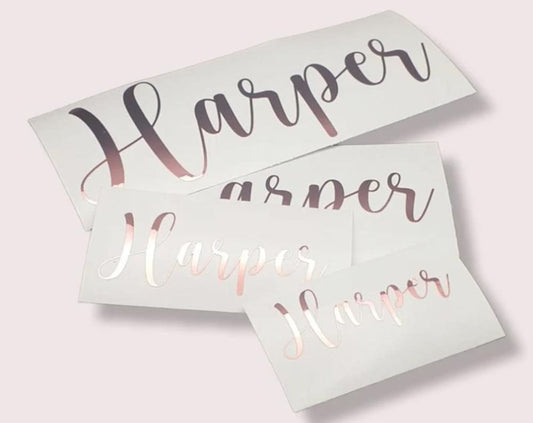 Personalised Vinyl Decal Stickers Name Labels Organising Labels