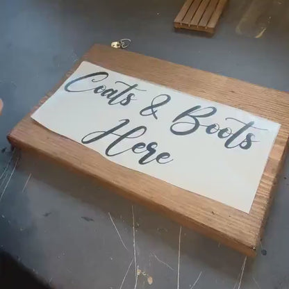 Custom Designed Wedding Vinyl Decal- Personalised with your Details